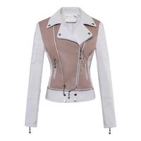 lordlds leather jacket women white pu faux moto biker short coat jackets demi season slim fit autumn zip up clothing