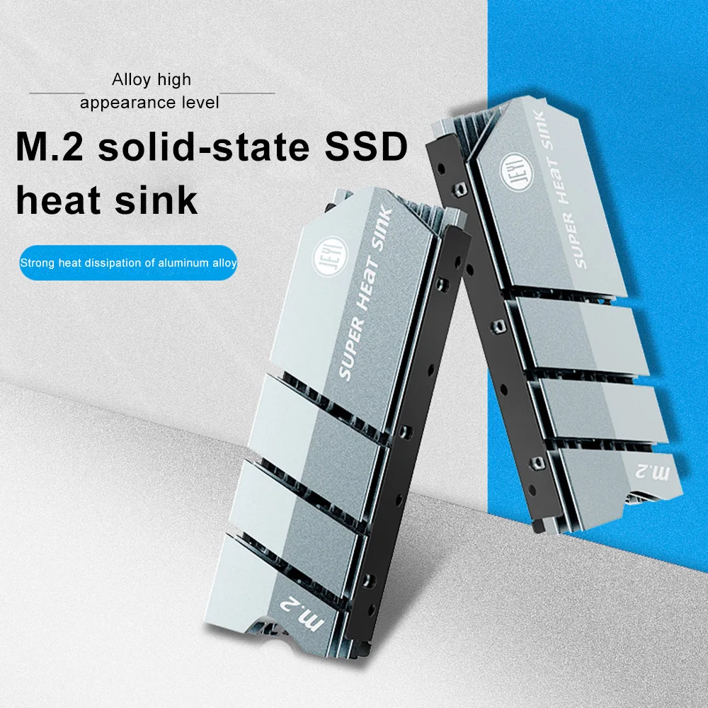 

JEYI M.2 Heatsink Solid State Drive Heatsink Aluminum NVME/NGFF Thermal Conductivity Cooling Vest Radiator For 2280 SSD