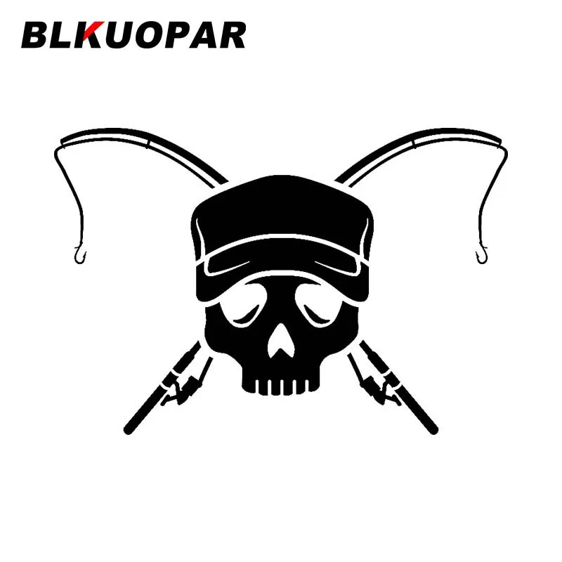 

BLKUOPAR для удочки, черепа, наклейка с защитой от царапин, водонепроницаемое лобовое стекло, мотоциклетный бампер, виниловая автомобильная пле...