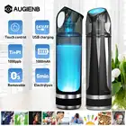 AUGIENB 500 мл бутылка для богатых водой с гидрогенами, ионизатор, щелочной генератор, портативная чашка для здоровья, USB перезаряжаемая Антивозрастная, без БФА