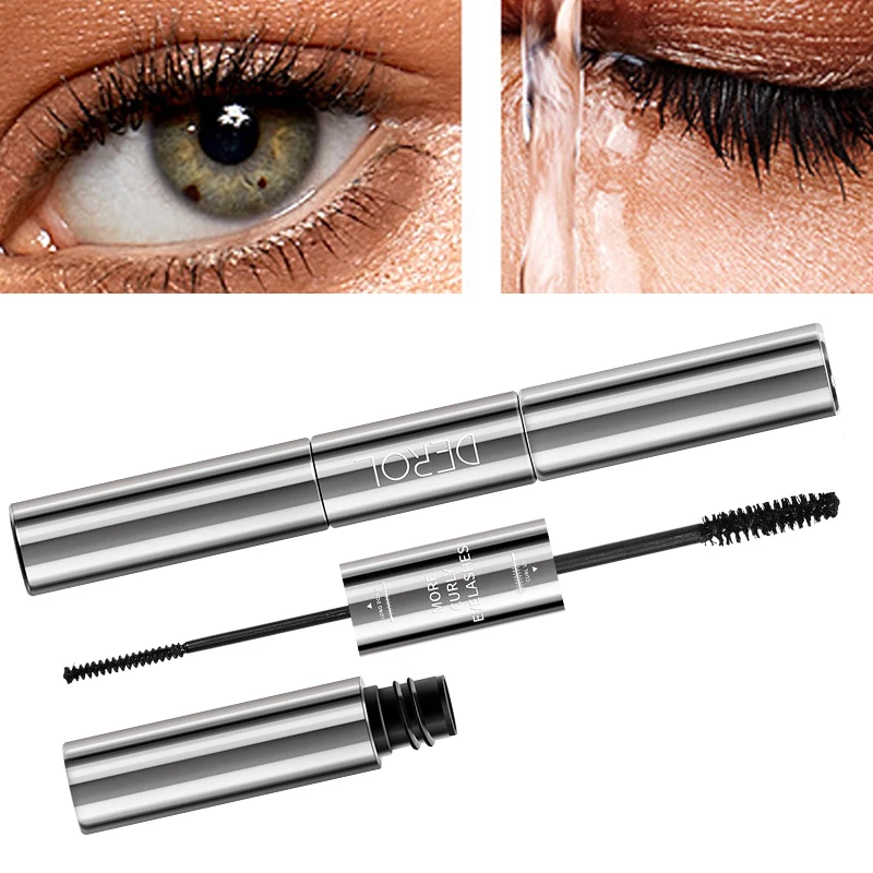

Waterproof Long-lasting 4D Silk Fiber Mascara Lash Extension Cosmetics Makeup Black Mascara Lengthens Eyelashes