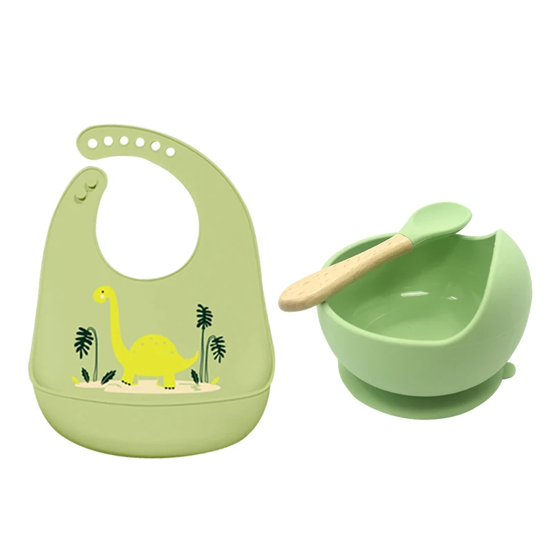 Нагрудник детский силиконовый с ложкой непромокаемый 1 комплект | Детская одежда