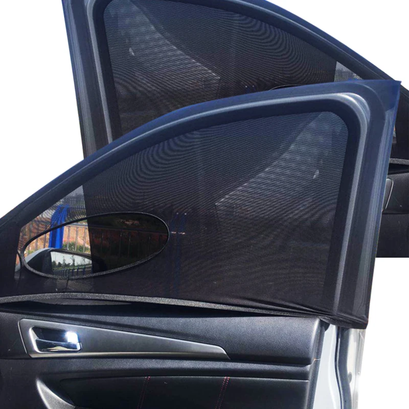 

Новая Автомобильная занавеска от комаров, летний солнцезащитный козырек, сетка для боковых окон, дышащая оконная пленка с УФ-защитой