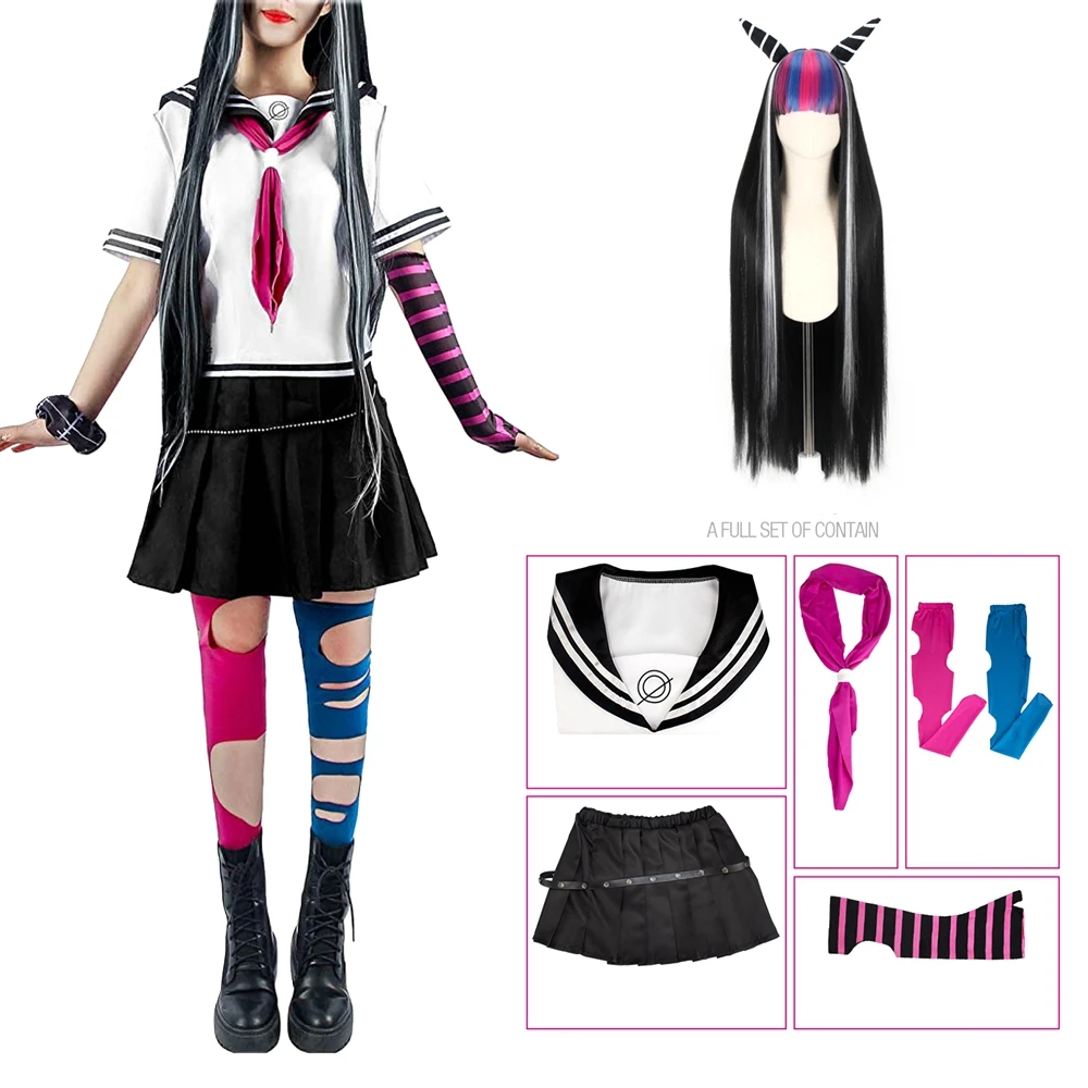 

Anime Super Dangan Ronpa 2 Danganronpa Ibuki Mioda Dress Uniform Cosplay Costume Women Girls Halloween Party Sailor Suit