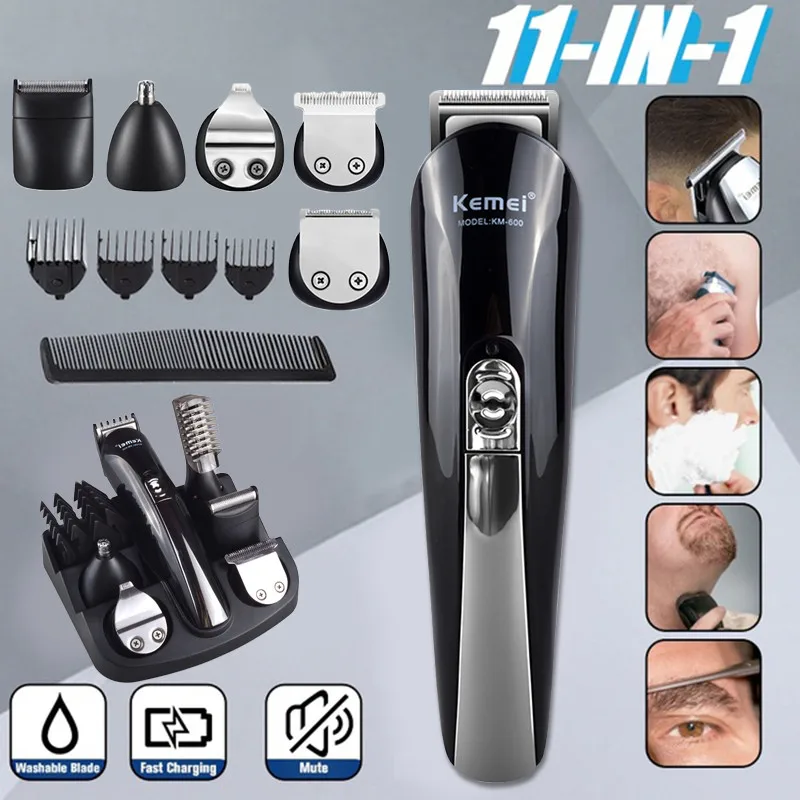 

Kemei beard Trimmer for men's hair clipper mower Electric Hair cutting machine shaving shaver beard trimmers razor for men 5
