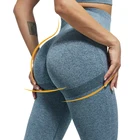 Штаны Для Йоги Женские, эластичные бесшовные леггинсы для фитнеса и тренировок с эффектом пуш-ап, с завышенной талией, обтягивающие эластичные штаны для йоги