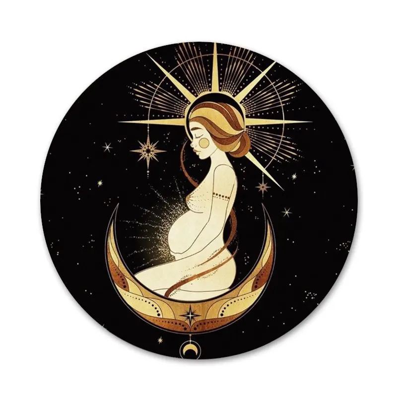 58 мм волшебник Луна Таро тайна Тотем значок брошь заколка аксессуары для одежды