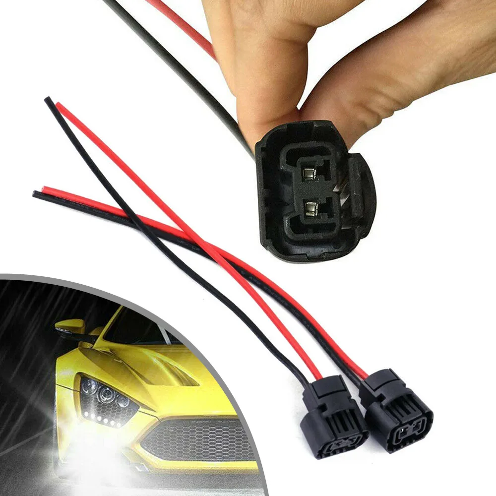 

2x Wire Pigtail Female PS24W 5202 H16 Two Harness Fog Light Bulb Connector Plugs 12V Car Lamp Holders Accessories