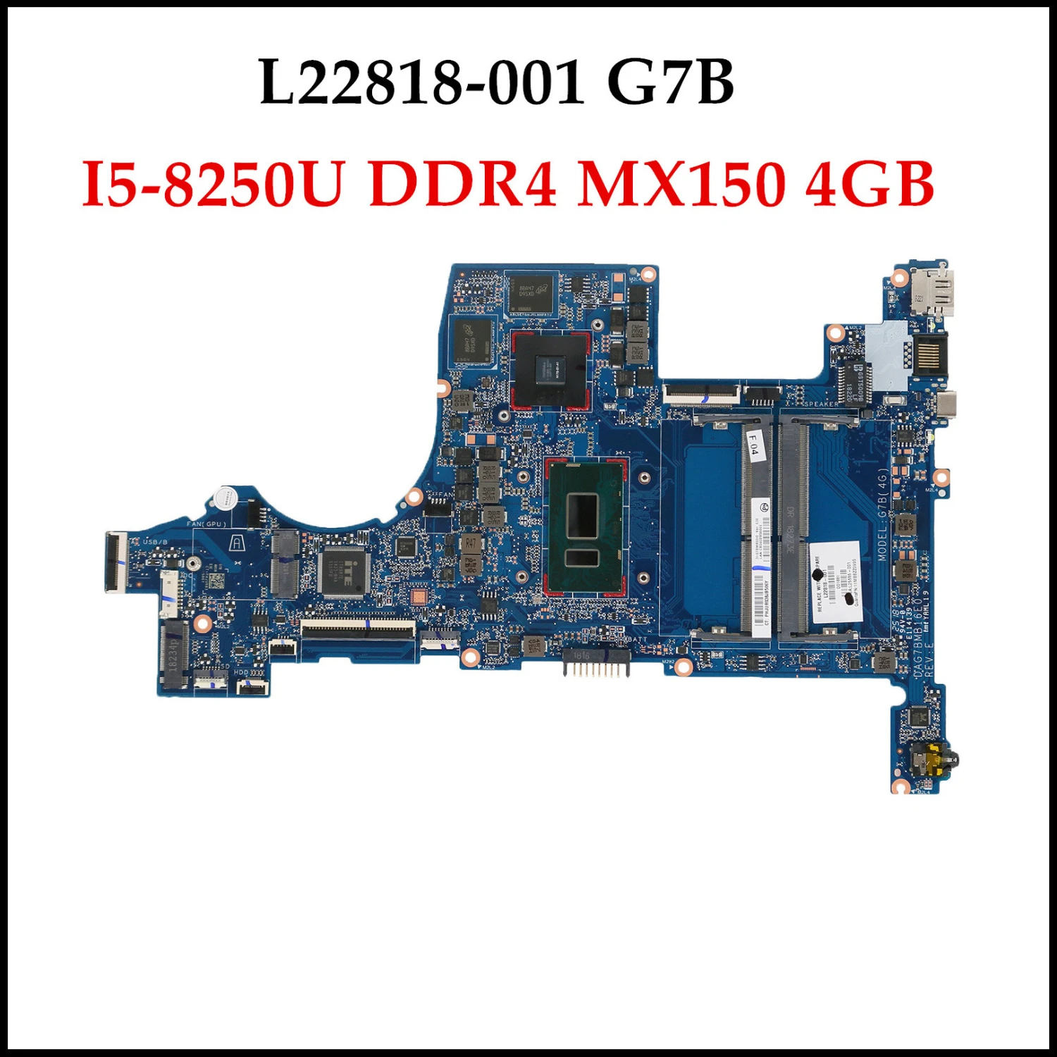 Материнская плата для ноутбуков HP качественная материнская серии 15 cs DAG7BMB16E0 G7B