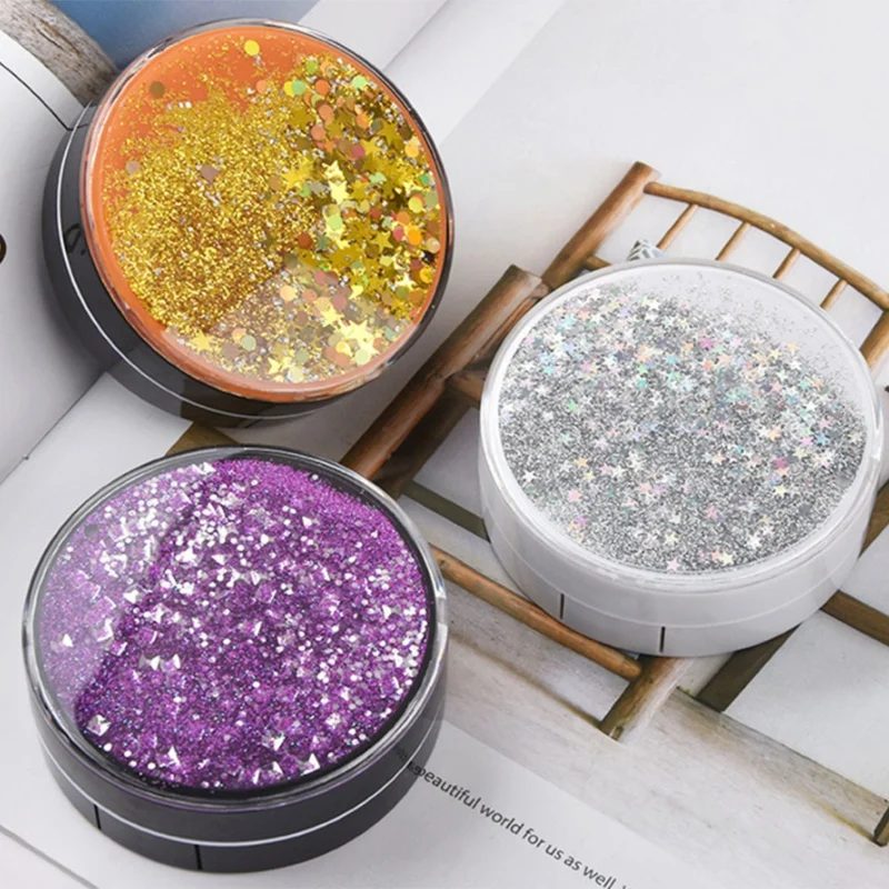 Новый дизайн контейнер для объектива чехол контактных линз с блестящими