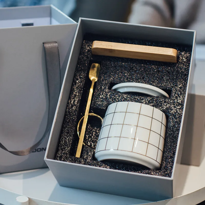 Роскошные керамические геометрические плед узор в горошек короткая кофейная