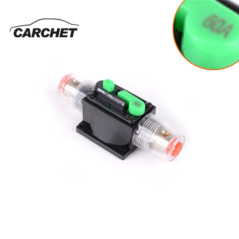 CARCHET 60A 12 V-24 V автомобиль грузовик аудио усилительная схема тормозной предохранитель держатель стерео усилитель ремонт адаптер предохранителя для велосипеда лодка