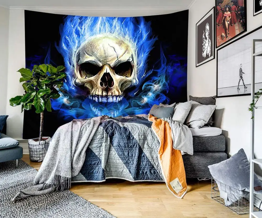 Psychedelic тканевый фон Ведьмак гобелен Настенное подвесное украшение для дома