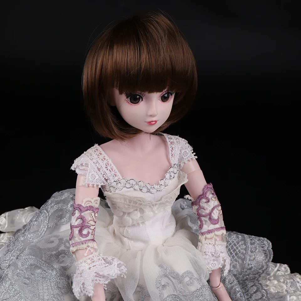 Cataleya BJD парик 1/3 1/4 короткие черные прямые и кудрявые челки волос Высокая температура волокна для куклы