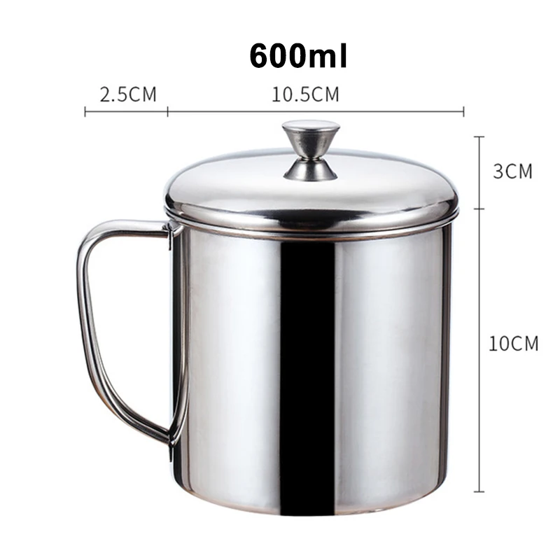 Stainless Steel Coffee Tea Mug Cup Outdoor Camping Picnic Drinking Cup 7 Size