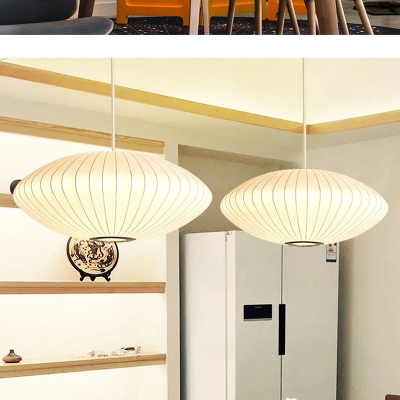 Японская шелковая люстра светильник с абажуром освещение лестницы датской