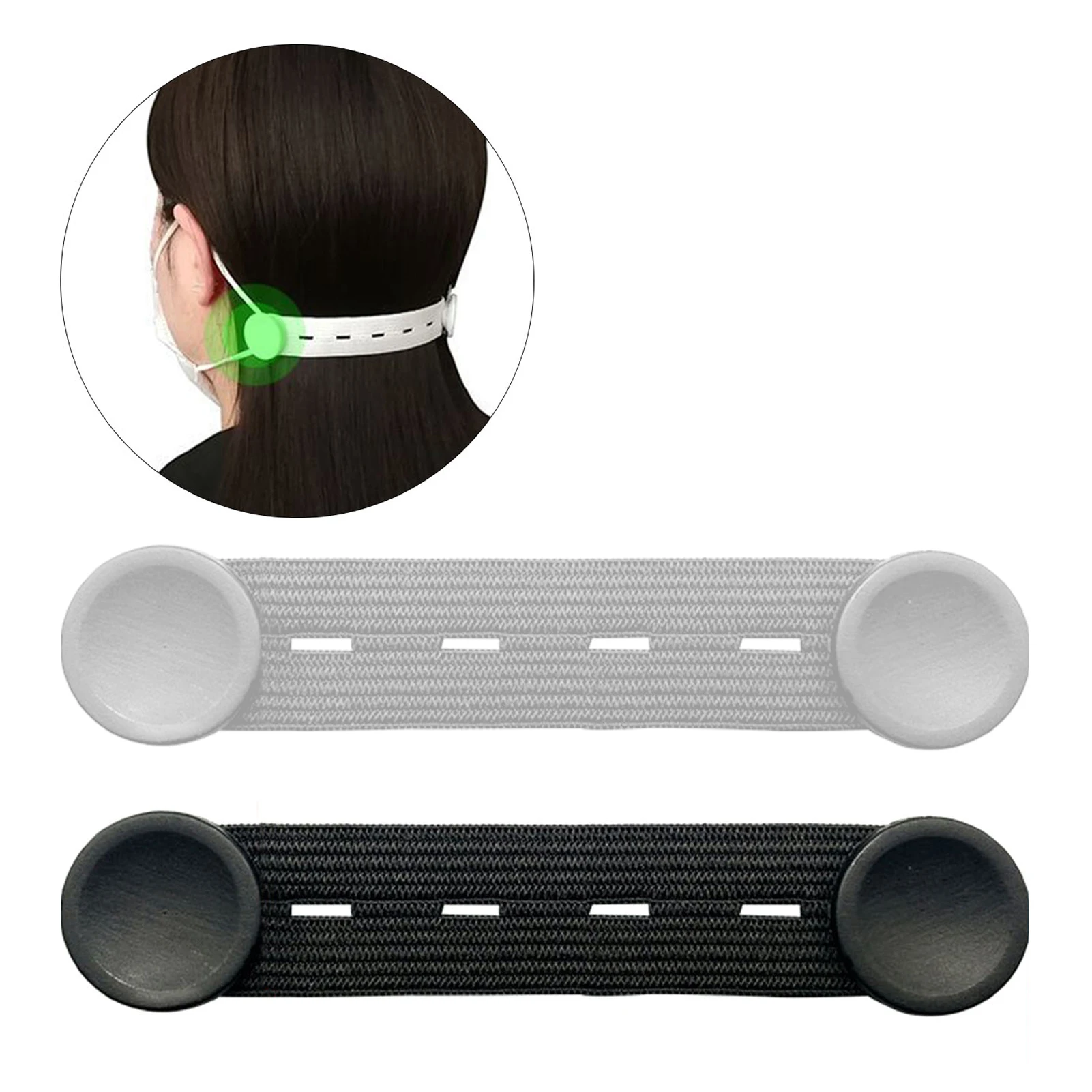 

2Pcs Masks Ear Protectors Hook Adjustable Mask Elastic Band For Relieving Ears Pain Extension Hook Buckle Ear Saver Grips Clip