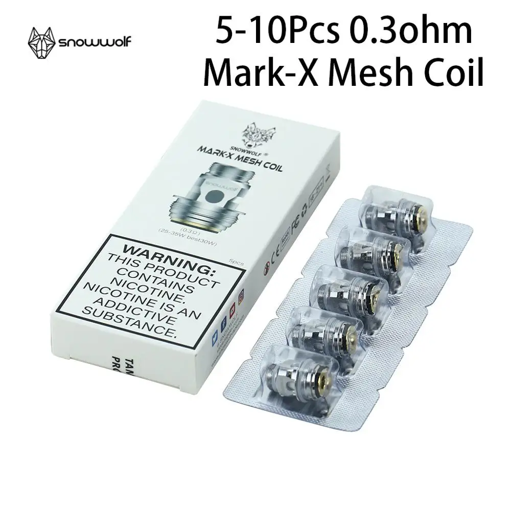 Оригинальная катушка Snowwolf Mark-X Vape 0.3ohm электронная сигарета атомайзер ядро для Mark