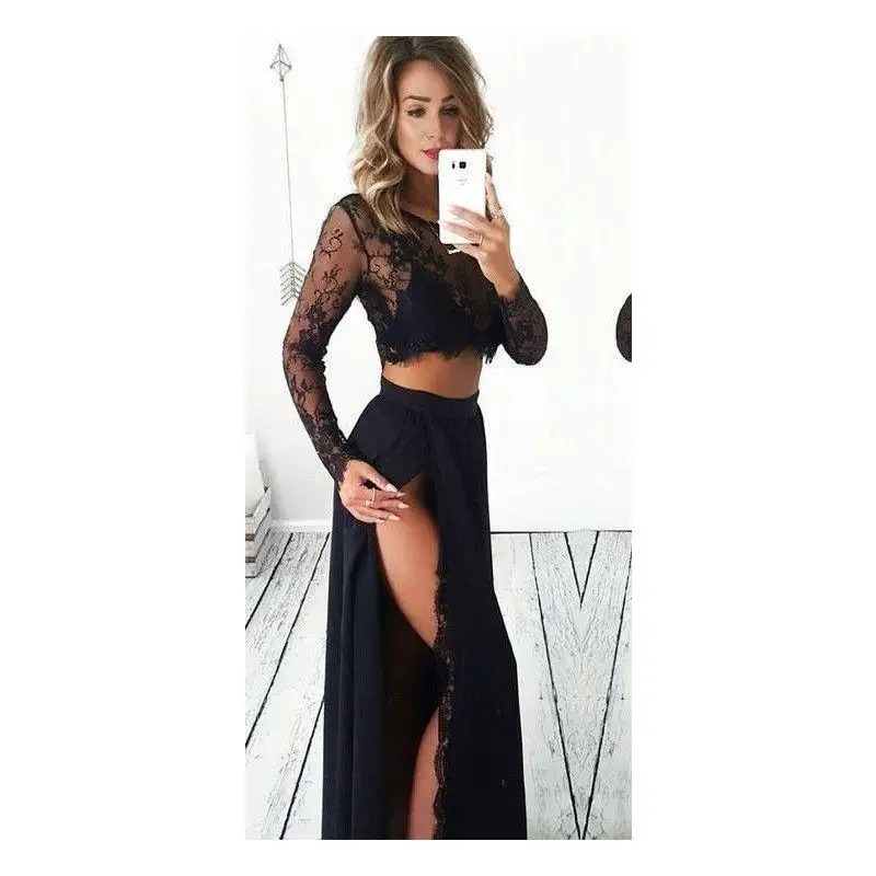 Женские женские вечерние Клубные тонкие сексуальные одноцветные кружевные с