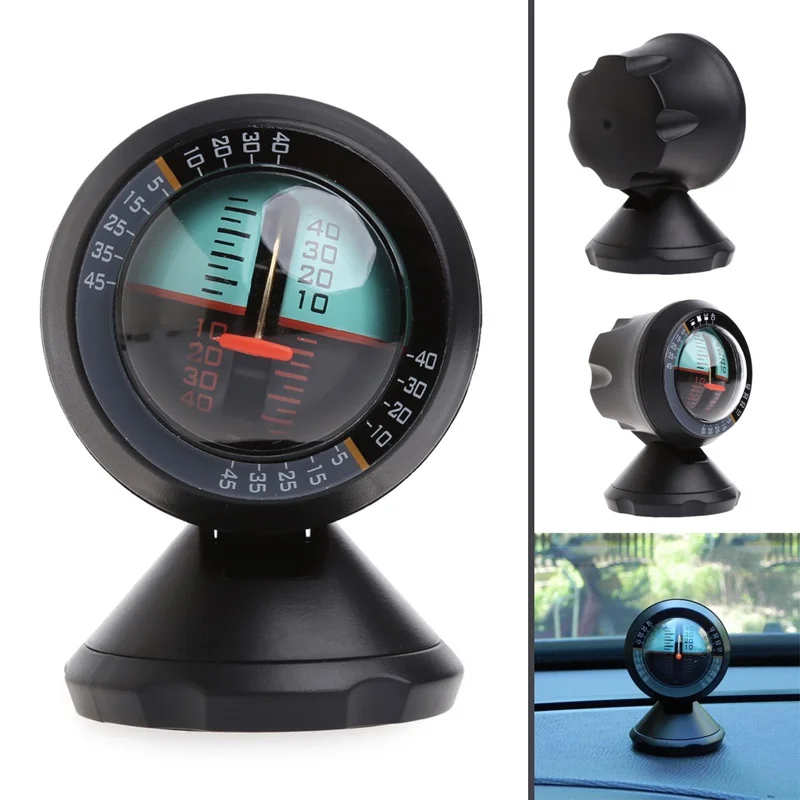 

Car Compass Slope Meter Portable Durable ABS Electronic Adjustable Military Marine Ball Night Vision Compass for Boat Vehicle