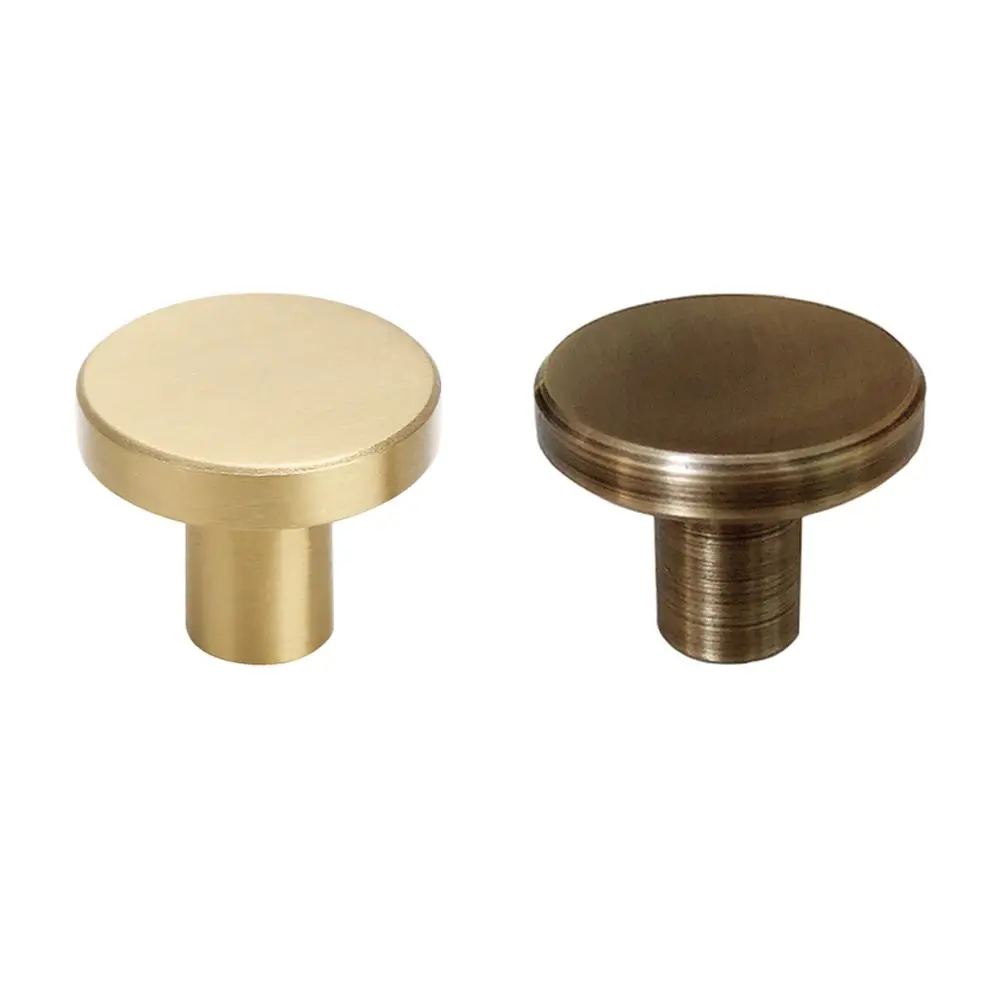 

Tiazza 1Pc Mid-Century Modern Premium Solid Brass Knobs Single Hole Drawer Handle Cabinet Wardrobe Cupboard Door Pull Hardware