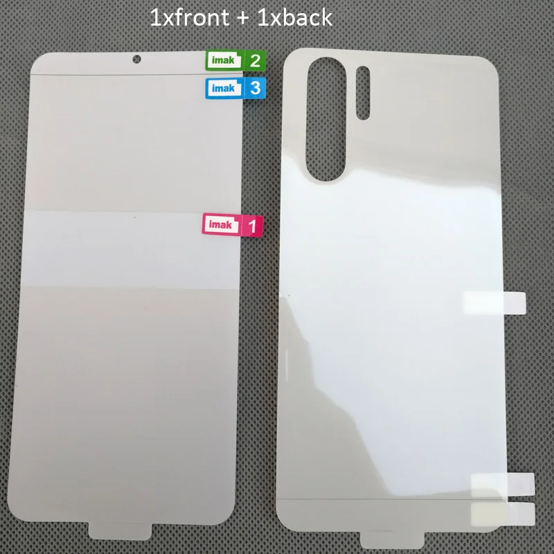 1xfront 1xback Imak Гидрогелевая пленка для huawei P30 Pro Lite задняя Передняя Задняя Защитная Прозрачная Олеофобная пленка - Цвет: 1xfront 1xback