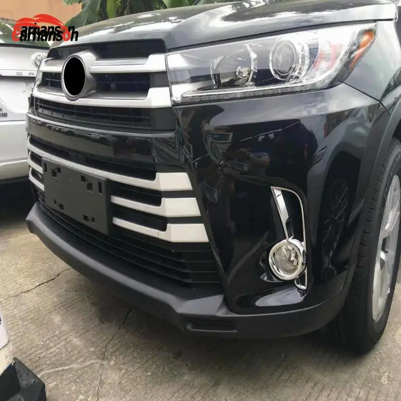 Для автомобиля Аксессуары Укладка Toyota Highlander 2018 Chrome передние противотуманные