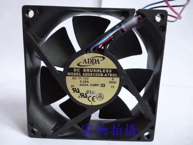 AD0812UB A7BGL для ADDA 8025 12V 0.26A 4 проводные pwm вентиляторы 8 см 80x80x25 мм вентилятор