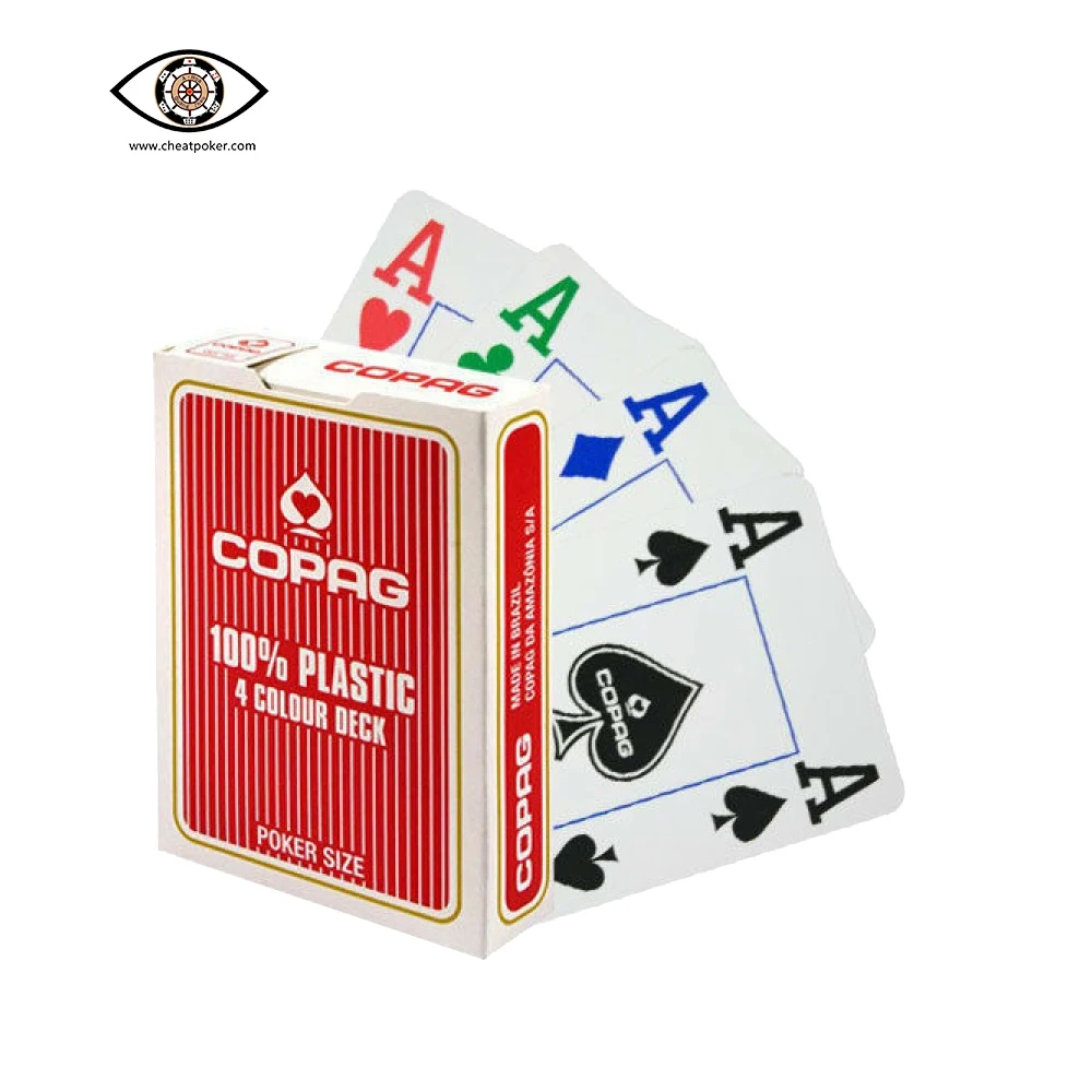 marked playing cards for infrared contact lenses plastic copag 4 colour deck magic tricks board game anti cheating poker free global shipping