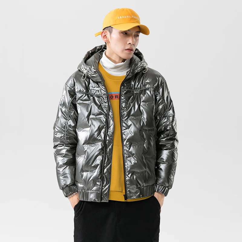 

2022 Mens Hooded Casual Jackets Men Zipper Streetwear Solid Parka Male Fashion Oversize Windbreaker Parkas M-3XL