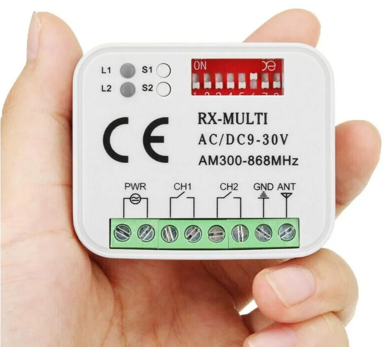 Приемник переключателя дистанционного управления 433 МГц 868 390 RX многочастотный