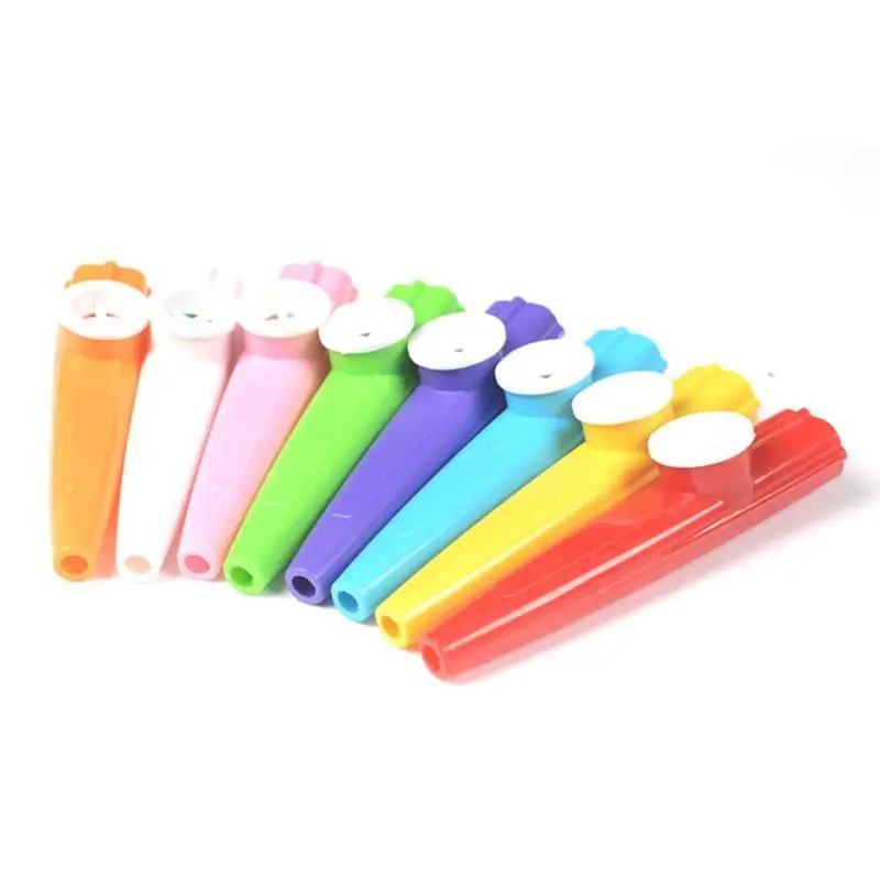 Новый пластиковый музыкальный инструмент Kazoo для детской музывечерние Orff