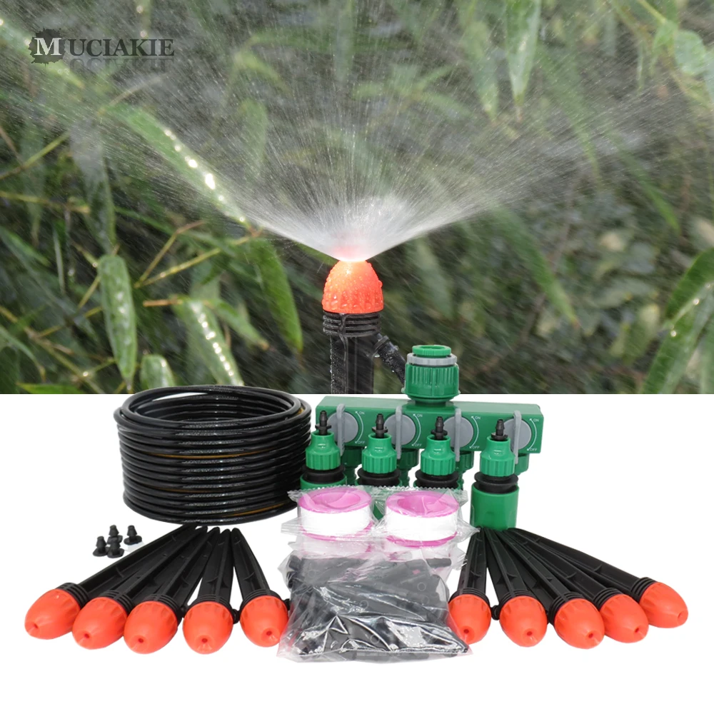 

MUCIAKIE 50M Набор для полива сада, ландшафтный спрей, система полива овощей, идеальная система полива