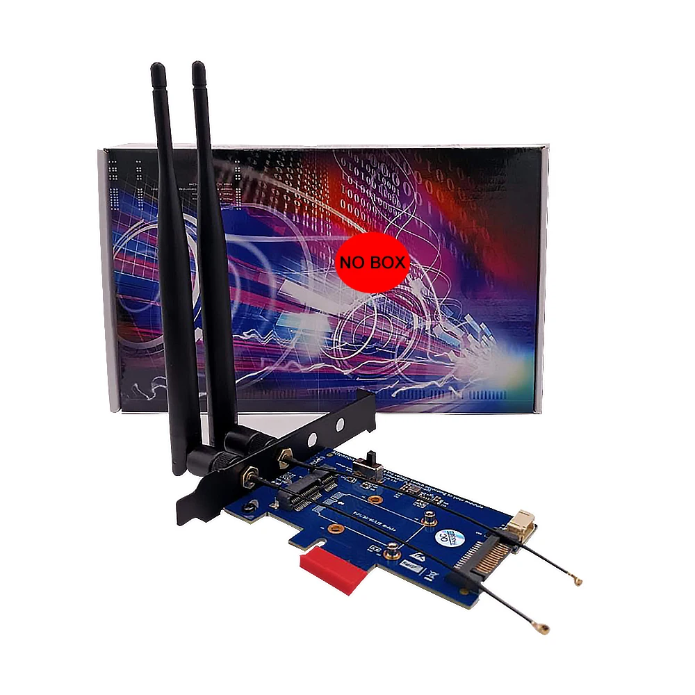 Wi-Fi карта PCI Express сетевой беспроводной адаптер для карты Mini PCIE к PCI-E X1 + слот SIM-карты