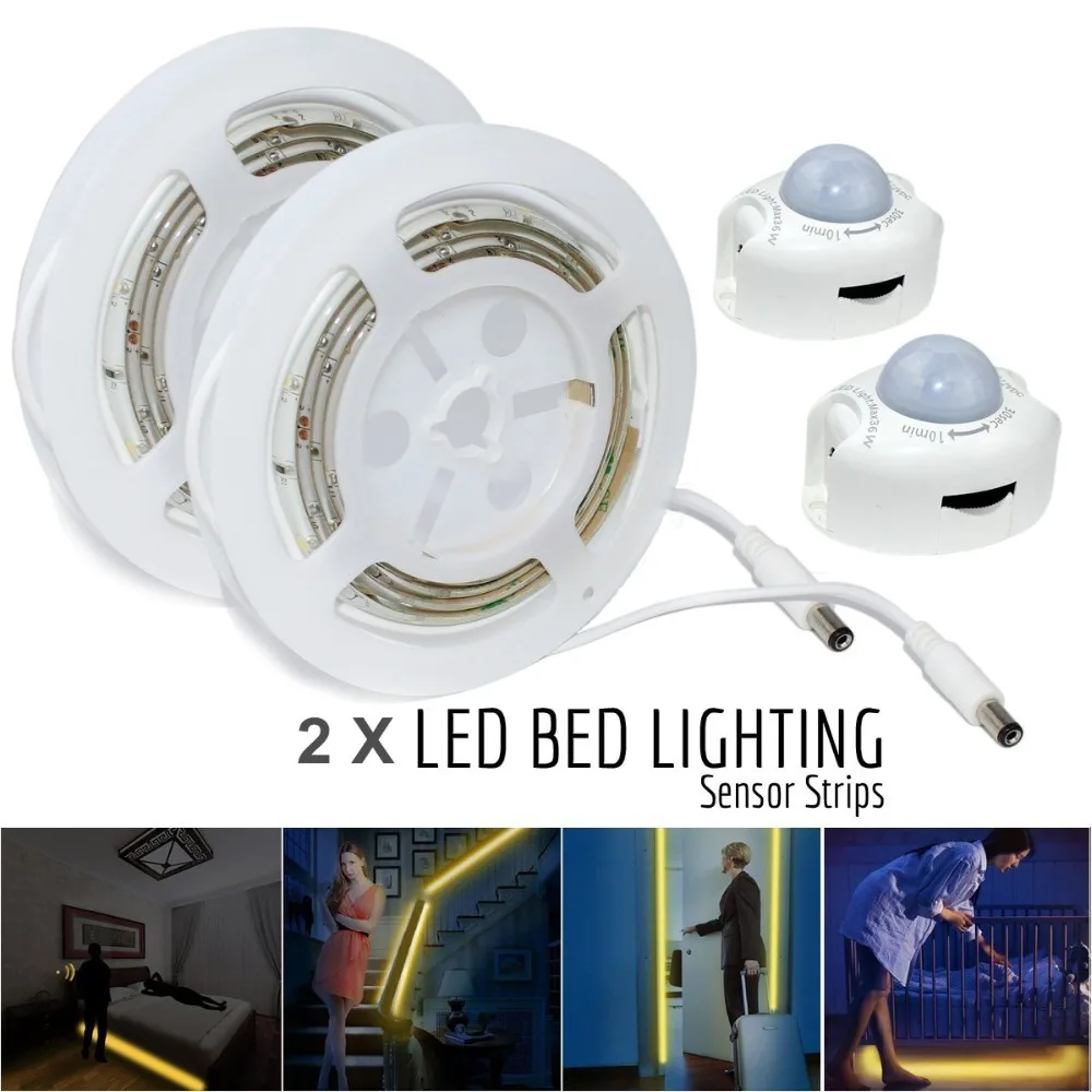Новинка 2020 года водонепроницаемый светильник с датчиком движения на кровать 2