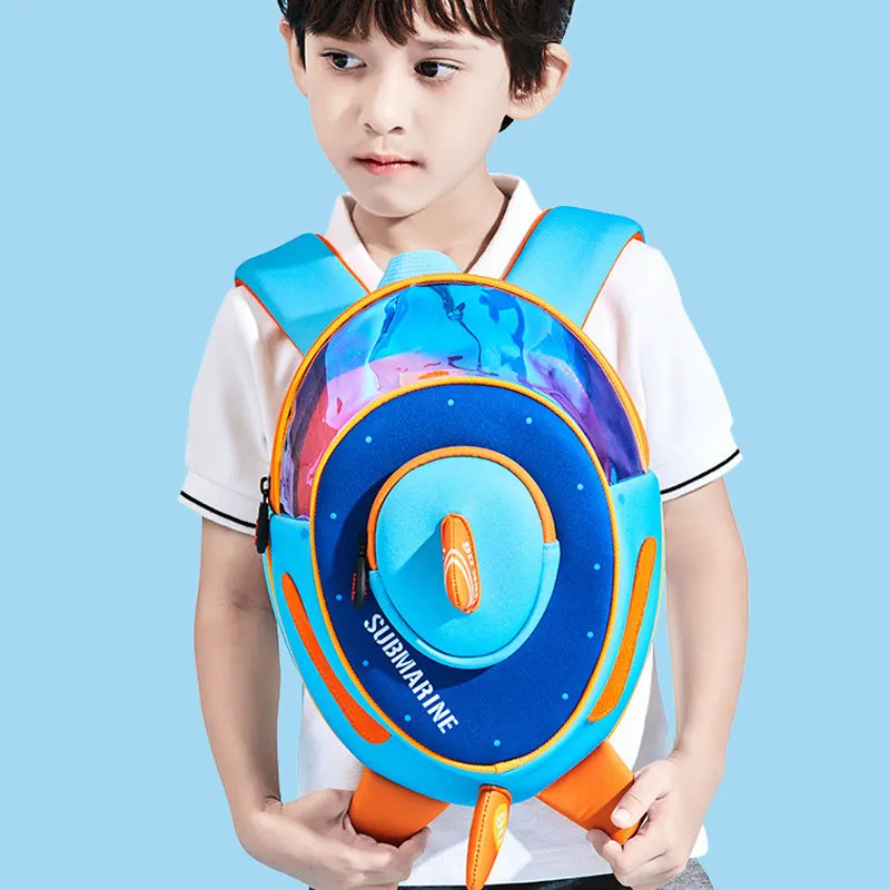 Baby Boy Airplane Schoolbag Children Backpack Hard Shell Blue Pack Mini Cartoon Spaceship Bookbags Lovely Kids Kindergarten Bag