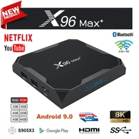 x96 max plus android 9 0 tv box amlogic s905x3 quad core 2g 4g 163264gb dual wifi bt h 265 8k 24fps support youtube x96max