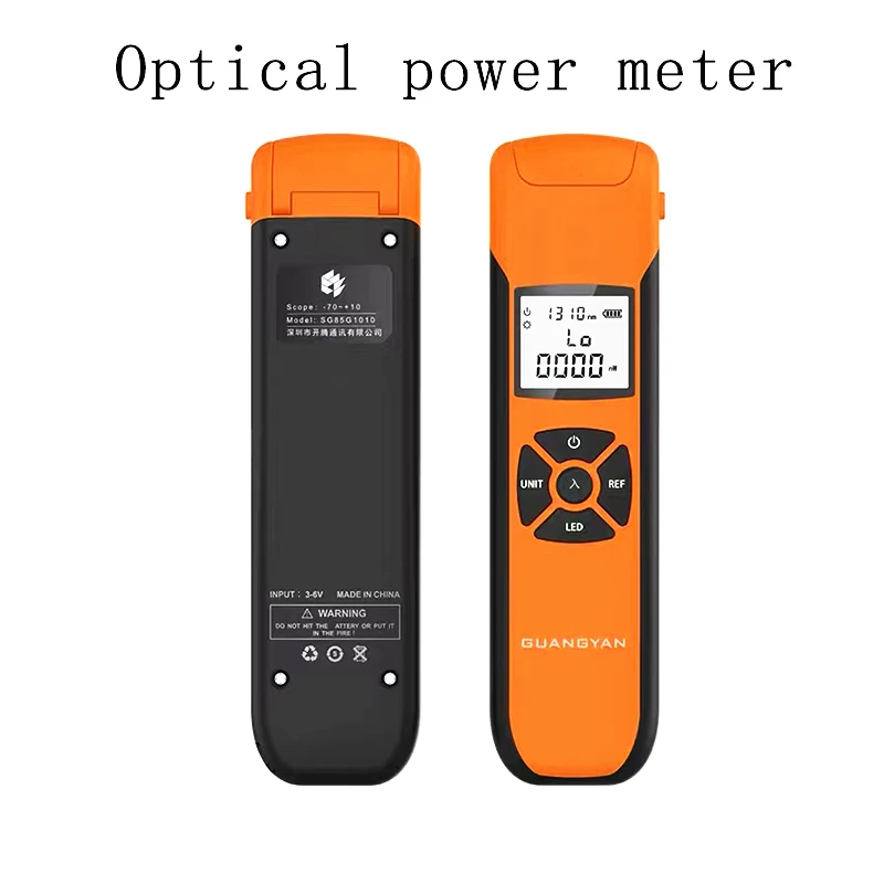 ftth fast connector Optical Power Meter G10 New High Precision Rechargeable Battery Fiber Optic Power Meter With Flash Light OPM lc fast connector