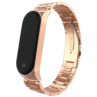 C Hangrui mi band 4 сменный металлический ремешок из нержавеющей стали браслеты mi Band 4 ремешок для Xiaomi mi band 4 - Цвет: C