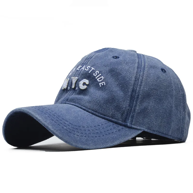 [NORTHWOOD] Мода Nyc Письмо Бейсболка Женщины Мужчины Snapback Шляпы Кости Хип-Хоп Шапки Водителя грузовика Хлопок Gorra Dad Hat - Цвет: Тёмно-синий