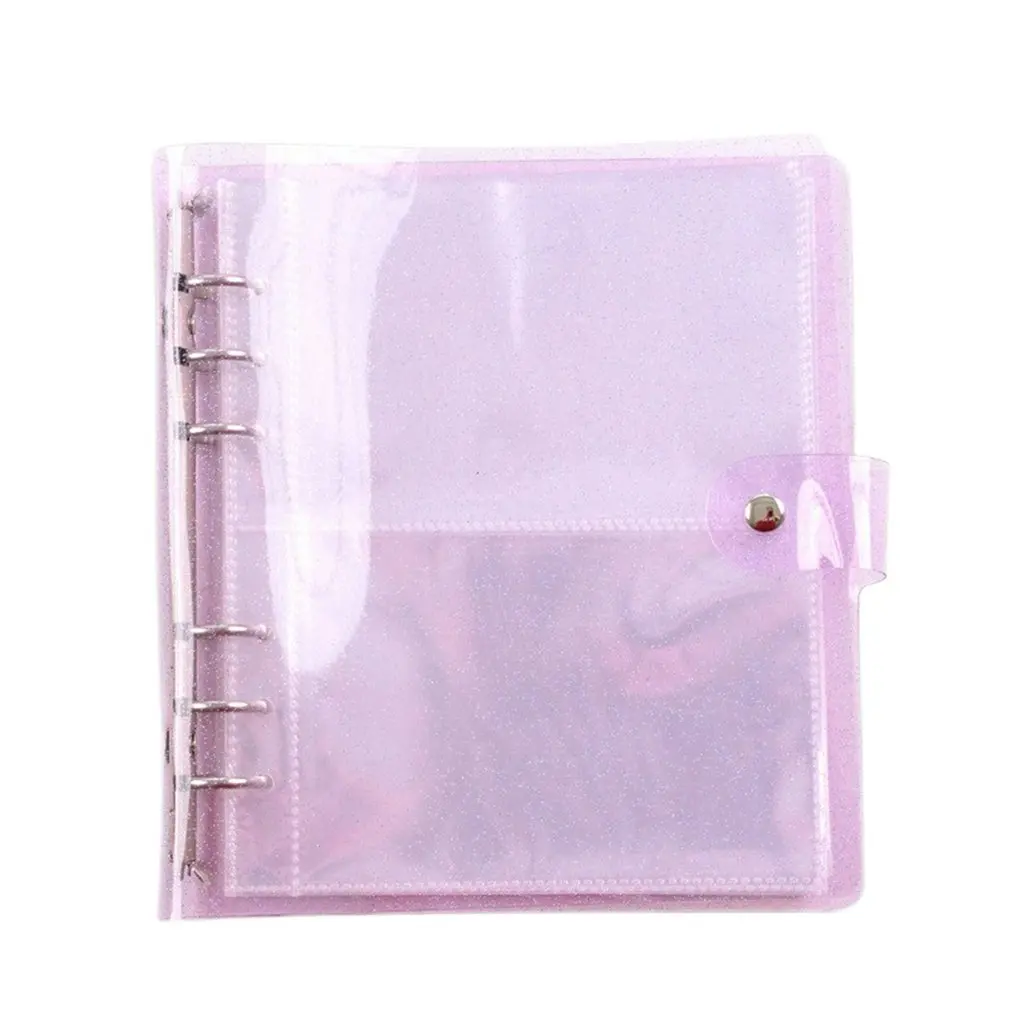 

Pockets PVC Portable Photo Album Jelly Color Album For Mini Name Card Album Photos Waterproof Photo Album
