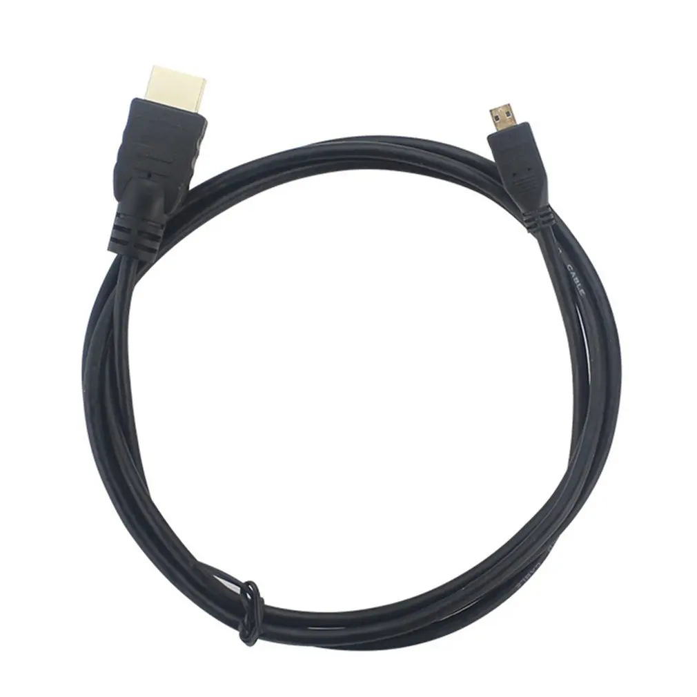

4K 1.5M Black Micro HDMI-compatible To HDMI-compatible Cable for Raspberry Pi 4 Model B Model B Micro Cable Adaptor
