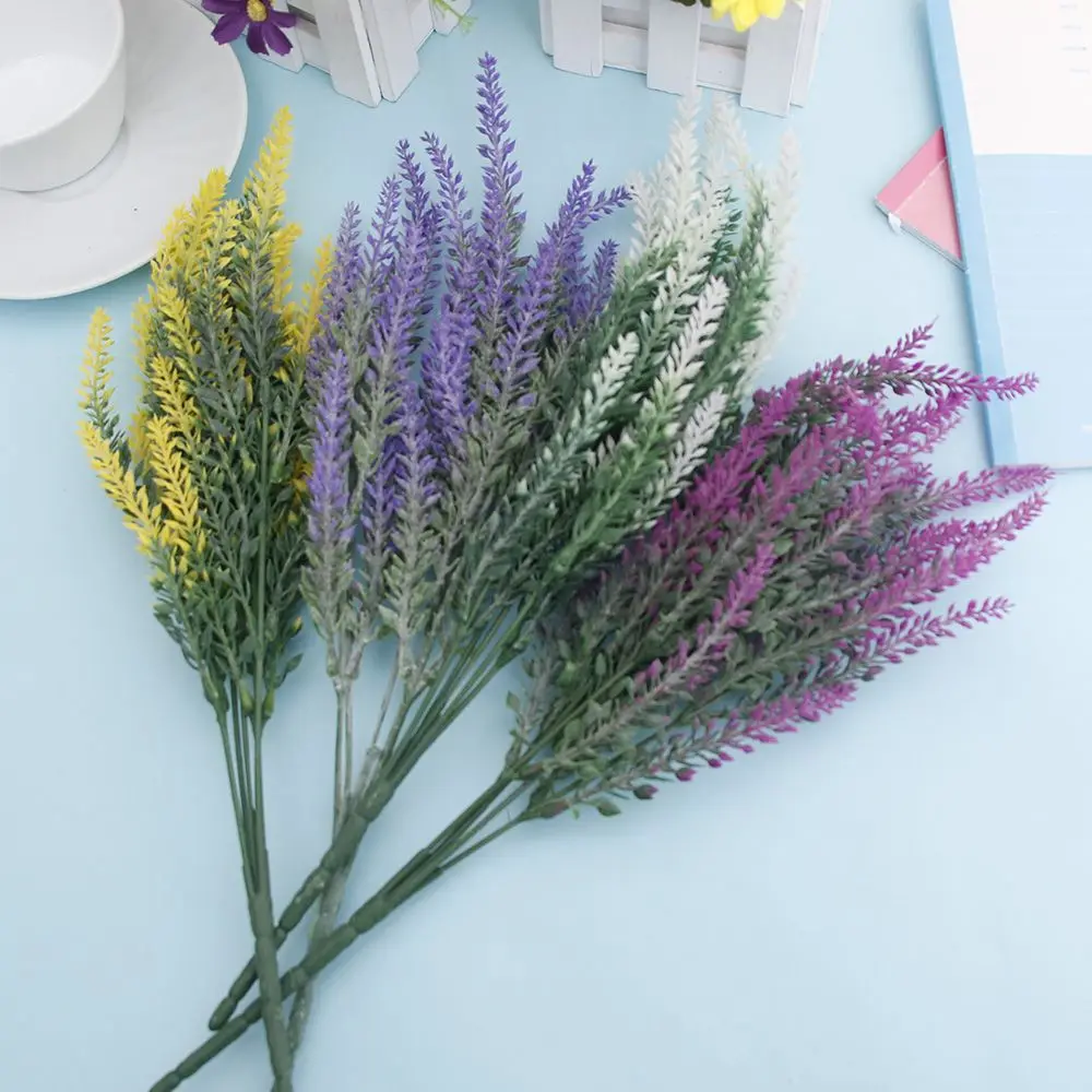 Украшение Романтический Прованс Лавандовые цветок шелковые искусственные цветы