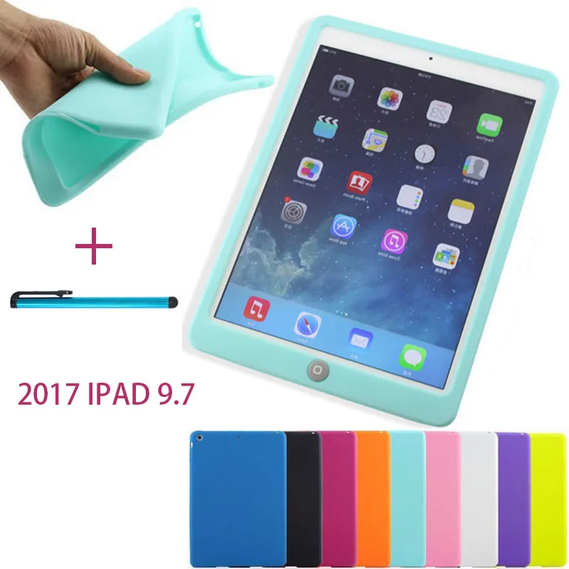 Мягкий силиконовый чехол для планшета iPad 9 7 дюйма ударопрочный бампер с защитой
