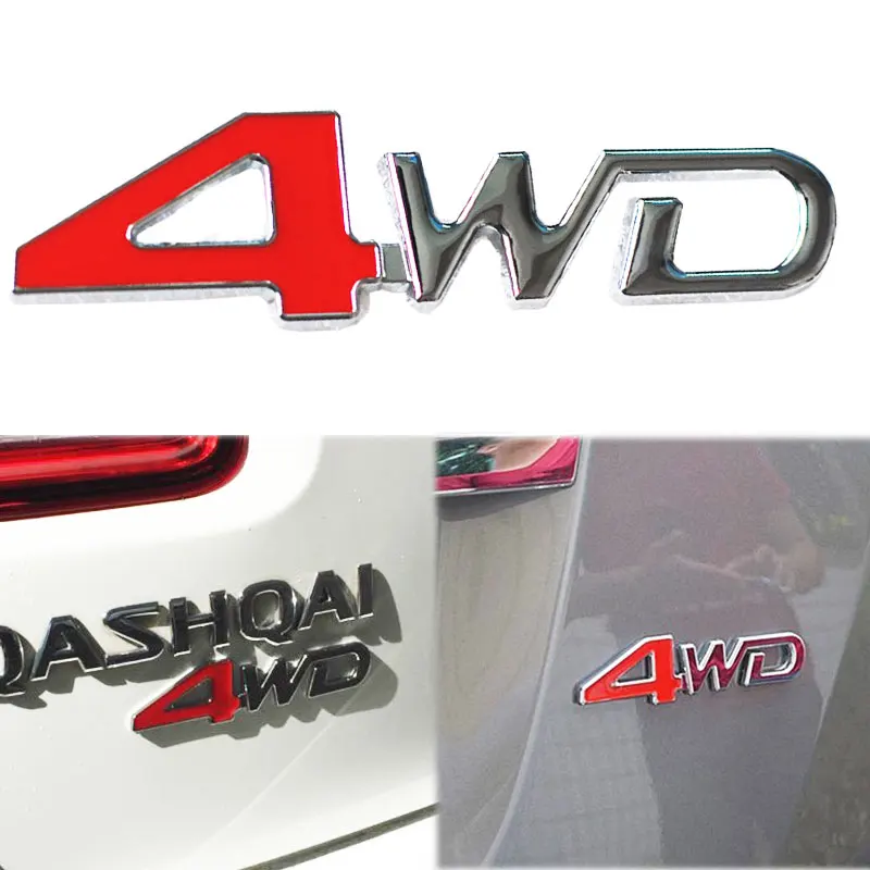 Автомобильный Стайлинг 3D хромированная металлическая наклейка эмблема 4WD 4x4