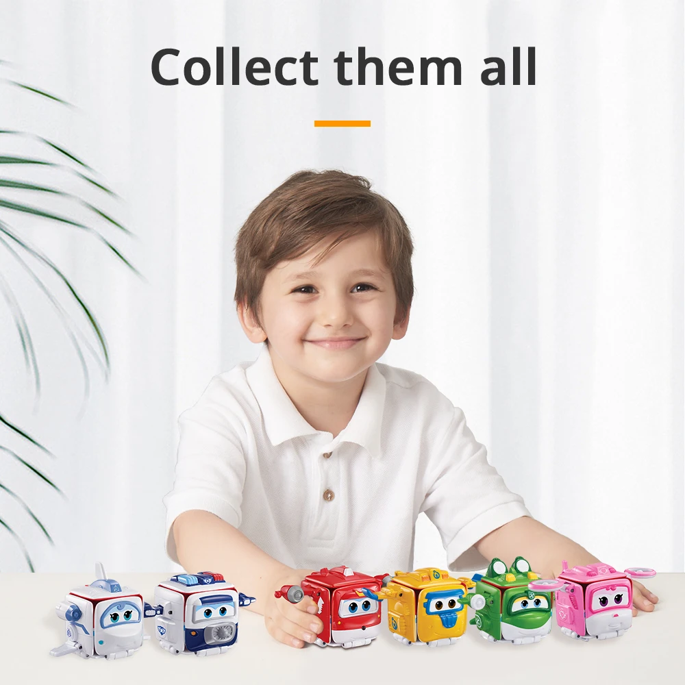 Супер Крылья 6 типов переворачивающийся сюрприз упаковка экспресс самолет блоки