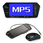 MP5 7 дюймов Цвет на тонкопленочных транзисторах на тонкоплёночных транзисторах ЖК-дисплей TF USB Bluetooth FM передатчик 1024x600 автомобильное зеркало монитор парковки заднего вида приоритет