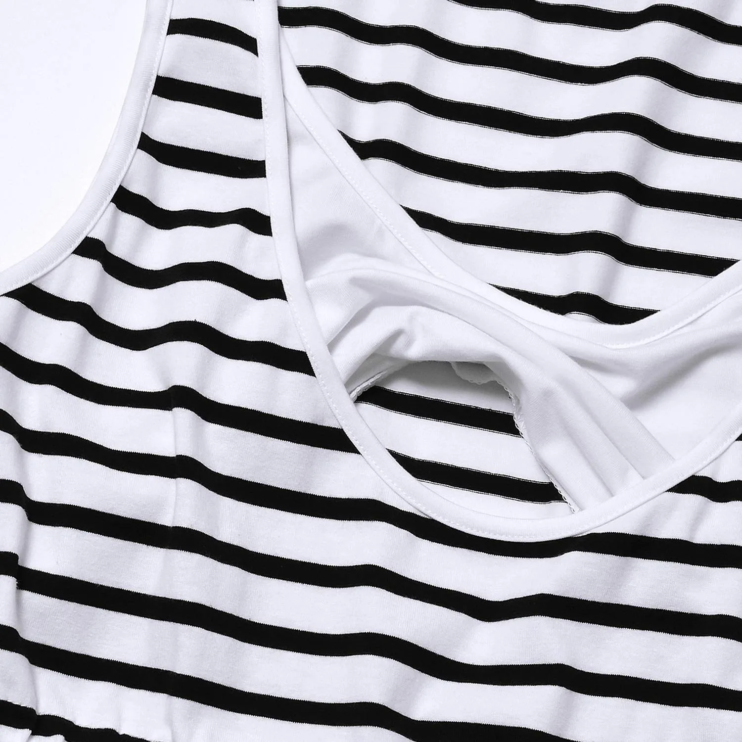 

Women Maternity Dresses Summer Tank Sleeveless Hight Waist Striped Dress Daily Wearing Pregnancy Dress Pregnant Woman Clothes