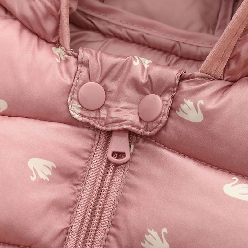 Куртки для девочек детское пальто мальчиков зимнее толстое на молнии с капюшоном