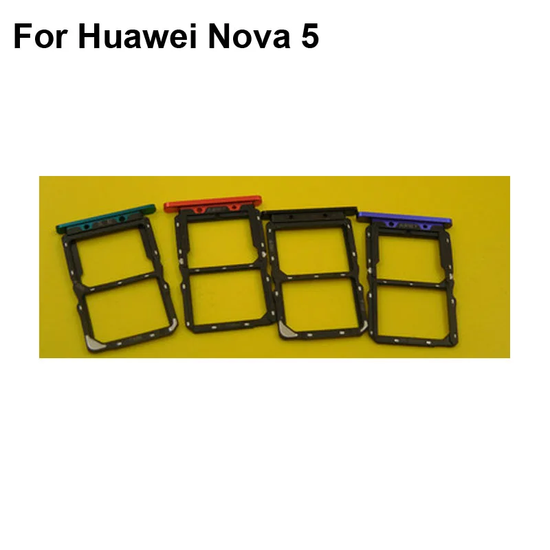 

For Huawei Nova 5 New Original Sim Card Holder Tray Card Slot For Hauwei Nova5 Sim Card Holder Replacement Parts